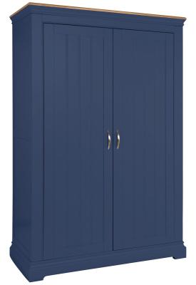 Annecy Electric Blue Painted 2 Door Hanging Wardrobe