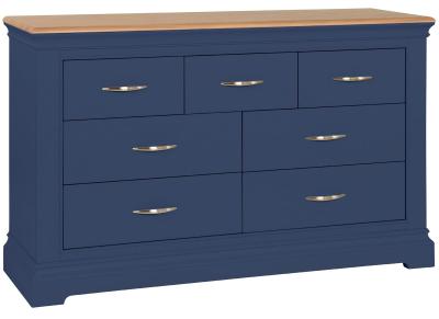 Annecy Electric Blue Painted 34 Drawer Combi Chest