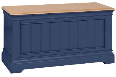 Annecy Electric Blue Painted Blanket Box