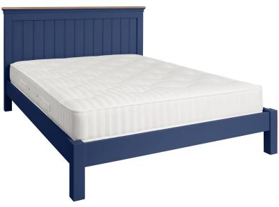 Annecy Electric Blue Painted Low Foot End Bed Comes In 4ft 6in Double And King Size Options