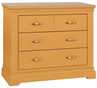 Annecy Orange Mustard Painted 22 Drawer Chest