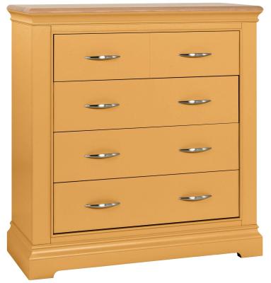 Product photograph of Annecy Orange Mustard Painted 2 3 Drawer Chest from Choice Furniture Superstore