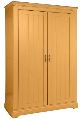 Annecy Orange Mustard Painted 2 Door Hanging Wardrobe