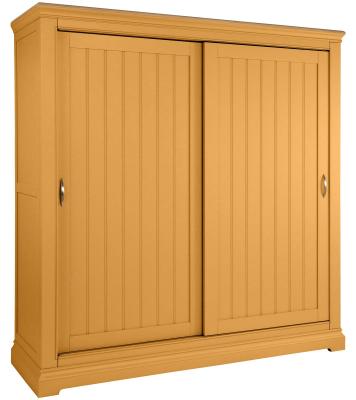 Annecy Orange Mustard Painted 2 Door Sliding Wardrobe