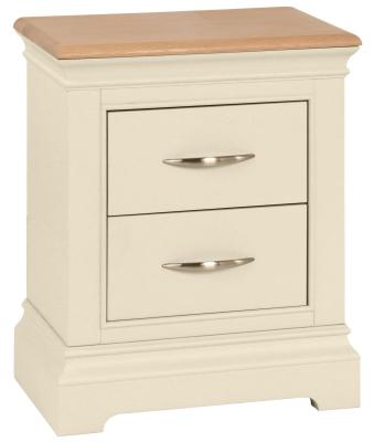 Annecy Ivory Painted 2 Drawer Bedside Cabinet