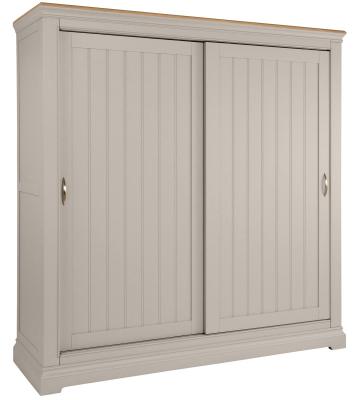 Annecy Moon Grey Painted 2 Door Sliding Wardrobe