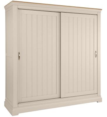 Annecy Old Lace Painted 2 Door Sliding Wardrobe