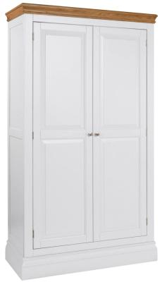 Versailles Bluestar White Painted 2 Door Ladies Wardrobe