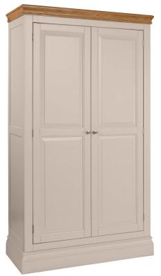 Versailles Cobblestone Grey Painted 2 Door Ladies Wardrobe