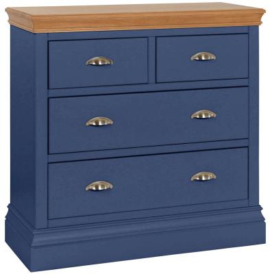 Versailles Electric Blue Painted 22 Drawer Chest