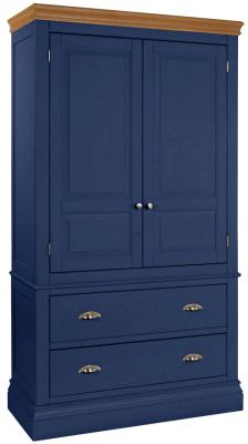 Versailles Electric Blue Painted 2 Door Combi Wardrobe