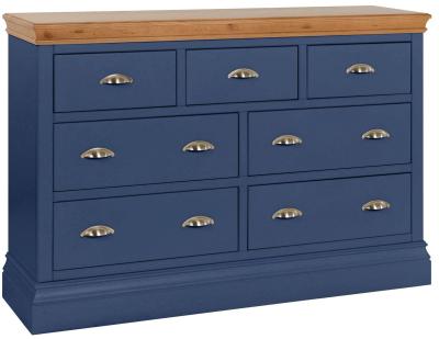 Versailles Electric Blue Painted 34 Drawer Chest