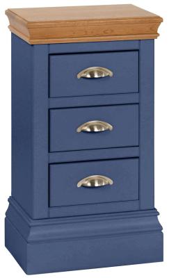 Versailles Electric Blue Painted Compact Bedside Cabinet