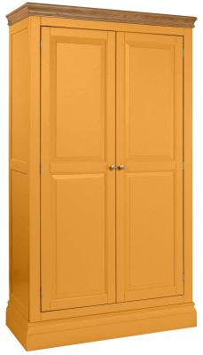 Versailles Orange Mustard Painted 2 Door Wardrobe