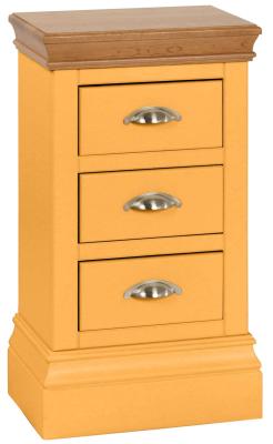 Versailles Orange Mustard Painted Compact Bedside Cabinet