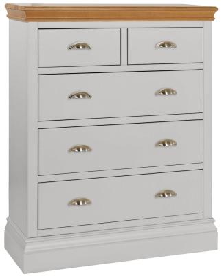 Versailles Moon Grey Painted 23 Drawer Chest