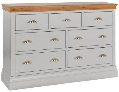 Versailles Moon Grey Painted 34 Drawer Chest