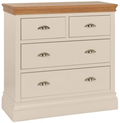 Product photograph of Versailles Old Lace Painted 2 2 Drawer Chest from Choice Furniture Superstore