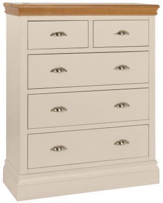 Product photograph of Versailles Old Lace Painted 2 3 Drawer Chest from Choice Furniture Superstore