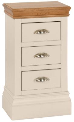 Versailles Old Lace Painted Compact Bedside Cabinet