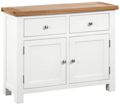 Lundy White Painted 2 Door Small Sideboard