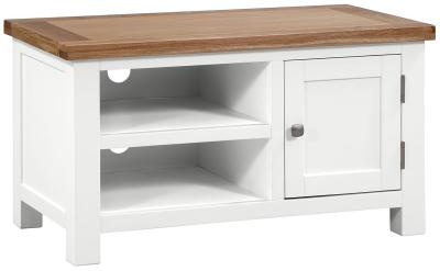 Lundy White Painted 90cm Tv Unit