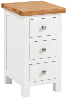 Lundy White Painted Compact Bedside Cabinet