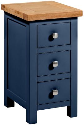 Lundy Electric Blue Painted Compact Bedside Cabinet