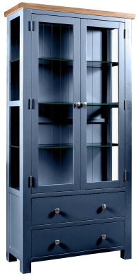 Lundy Electric Blue Painted Display Cabinet