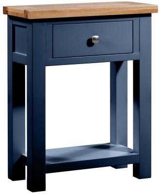 Lundy Electric Blue Painted Small Console Table