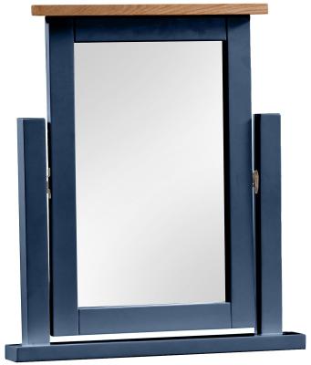 Lundy Electric Blue Painted Vanity Mirror