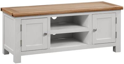 Lundy Moon Grey Painted 90cm TV Unit - CFS UK