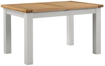 Lundy Moon Grey Painted 4 Seater Extending Dining Table
