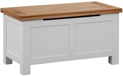 Lundy Moon Grey Painted Blanket Box