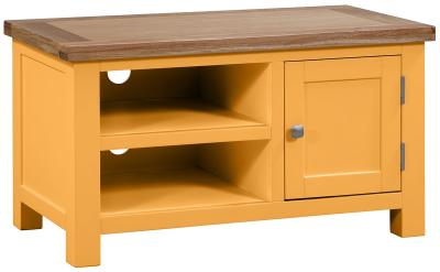 Lundy Orange Mustard Painted 90cm Tv Unit