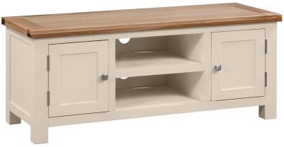 Lundy Old Lace Painted 120cm Large Tv Unit