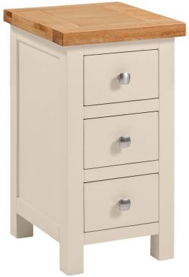 Lundy Old Lace Painted Compact Bedside Cabinet