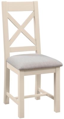 Lundy Old Lace Painted Crossback Dining Chair Sold In Pairs