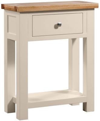 Product photograph of Lundy Old Lace Painted 1 Drawer Small Console Table from Choice Furniture Superstore