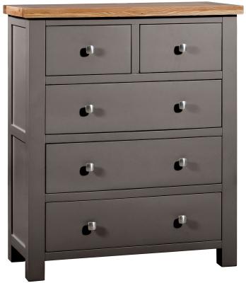 Lundy Warm Grey Painted 23 Drawer Chest