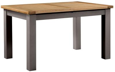 Lundy Warm Grey Painted 4 Seater Extending Dining Table