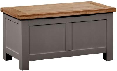 Lundy Warm Grey Painted Blanket Box