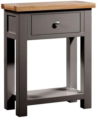 Lundy Warm Grey Painted Small Console Table