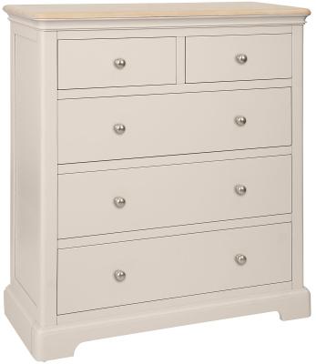 Product photograph of Cromwell Cobblestone Grey Painted 2 3 Drawer Chest from Choice Furniture Superstore