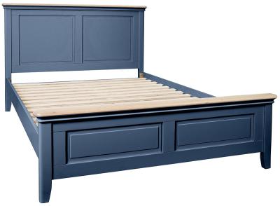 Cromwell Electric Blue Painted Bed Comes In 4ft 6in Double And 5ft King Size Options