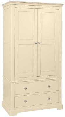 Cromwell Ivory Painted 2 Door Combi Wardrobe