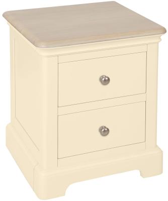 Cromwell Ivory Painted 2 Drawer Bedside Cabinet