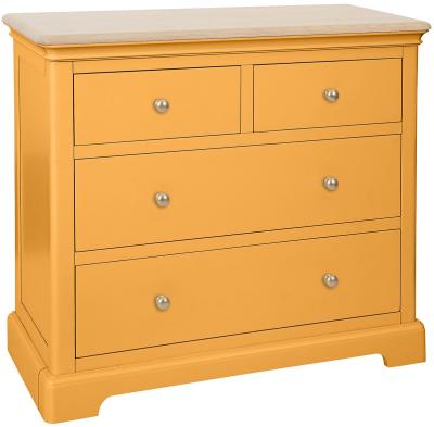 Cromwell Orange Mustard Painted 22 Drawer Chest