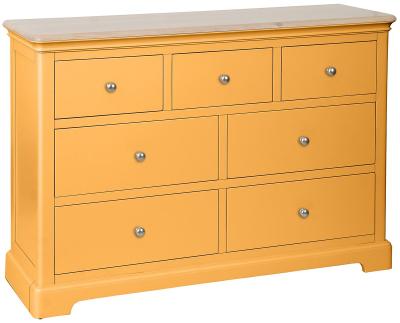 Cromwell Orange Mustard Painted 34 Drawer Chest