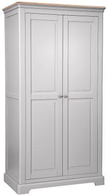 Cromwell Moon Grey Painted 2 Door Wardrobe